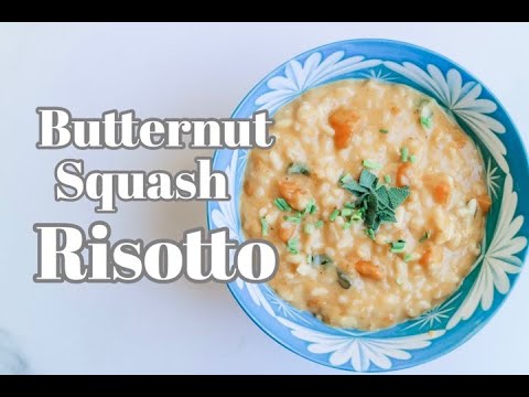 Butternut squash and cheese risotto