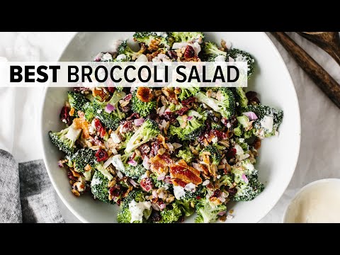 Broccoli and salmon salad