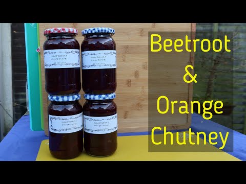 Beetroot, orange and chilli chutney