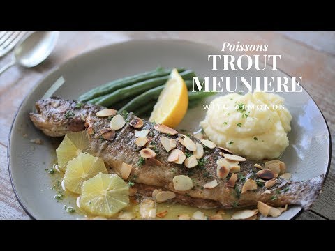 Baked trout with almonds recipe