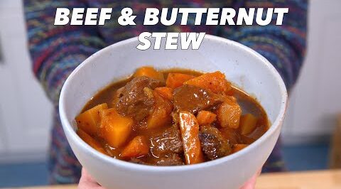 Beef and butternut squash pot recipe