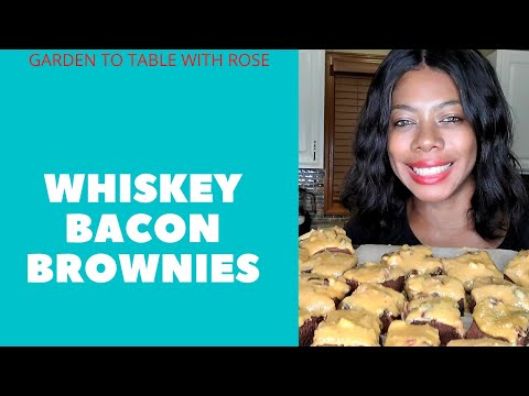 Bacon and whiskey brownies recipe